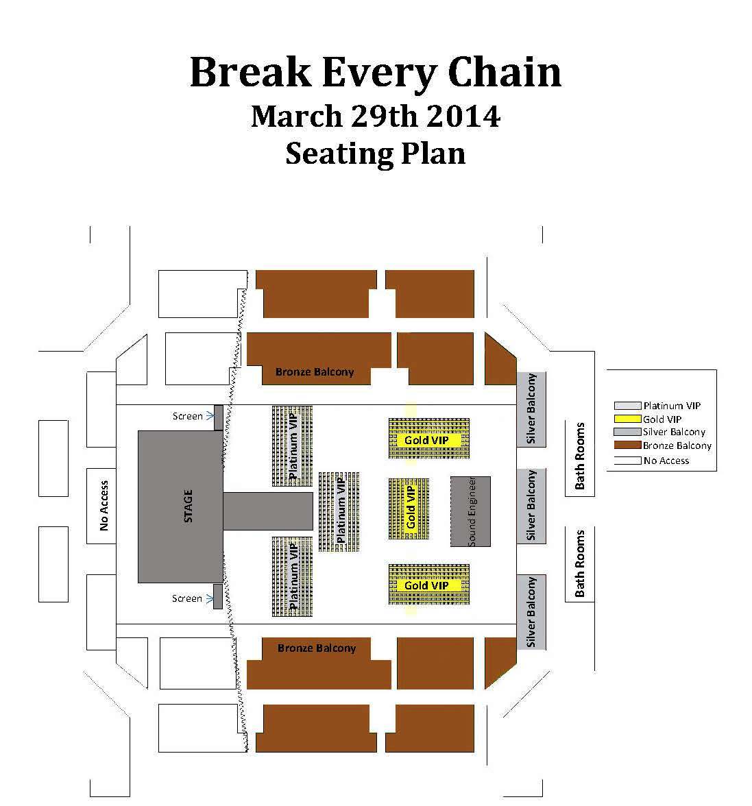 Break Every Chain 2014 FLOOR PLAN